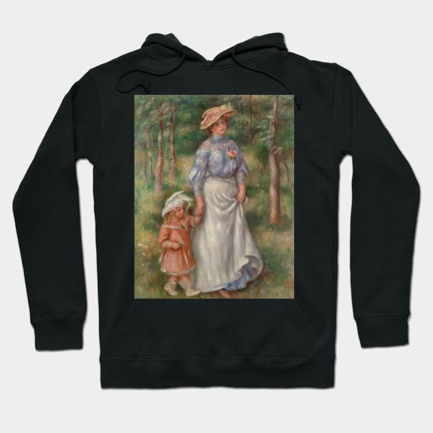 La Promenade by Auguste Renoir Hoodie by Classic Art Stall